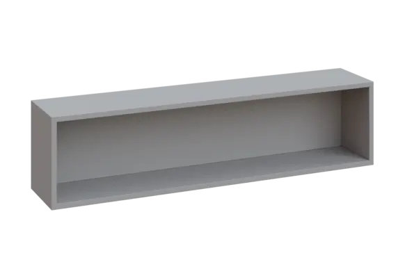 BPB - 120 police na zeď, 240x1200x300, šedá